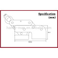 Agarrador de cable de acero inoxidable con sistema vertical de protección industrial SS625